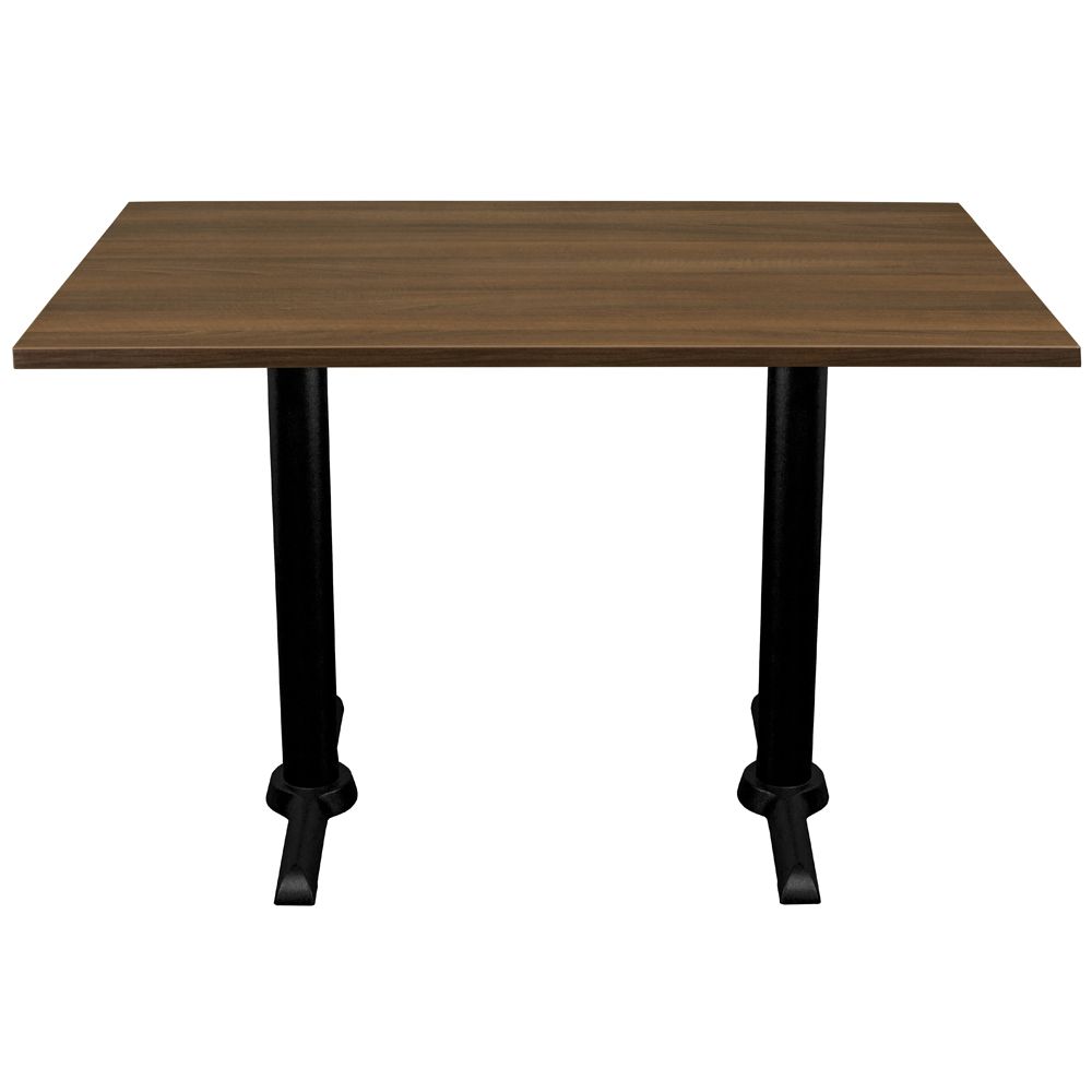 RESTAURANT TABLES -TABLE&BASE LIGHT WALNUT 4SEATER 1200X700 3421 - Click Image to Close